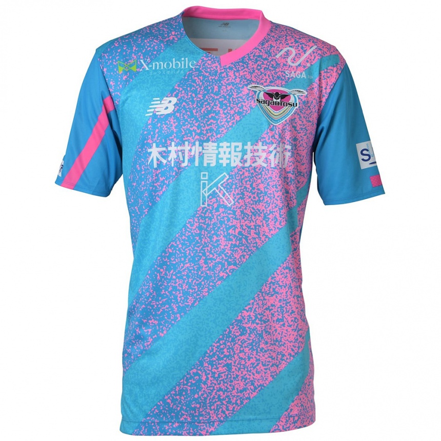 Women Football Ryohei Watanabe #25 Blue Pink Home Jersey 2024/25 T-Shirt Nz