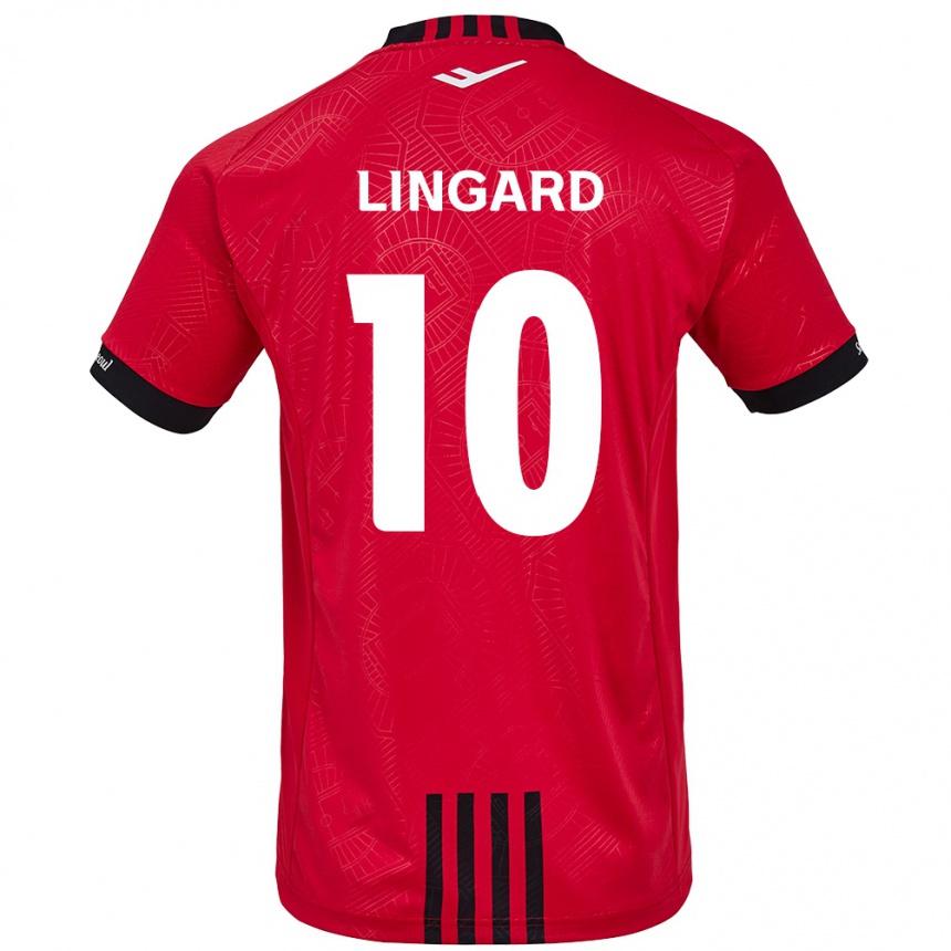 Women Football Jesse Lingard #10 Red Black Home Jersey 2024/25 T-Shirt Nz