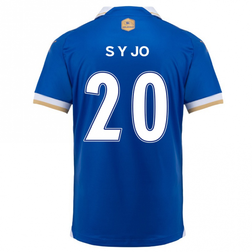 Women Football Yun-Seong Jo #20 Blue White Home Jersey 2024/25 T-Shirt Nz