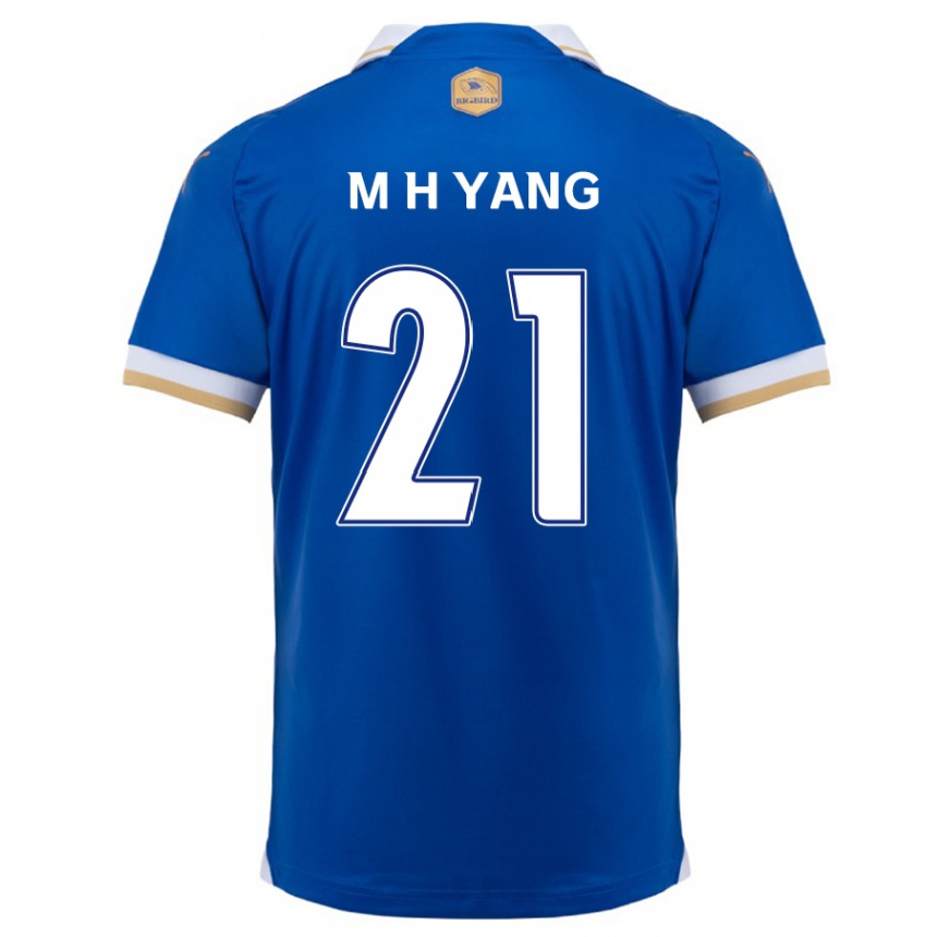 Women Football Hyung-Mo Yang #21 Blue White Home Jersey 2024/25 T-Shirt Nz