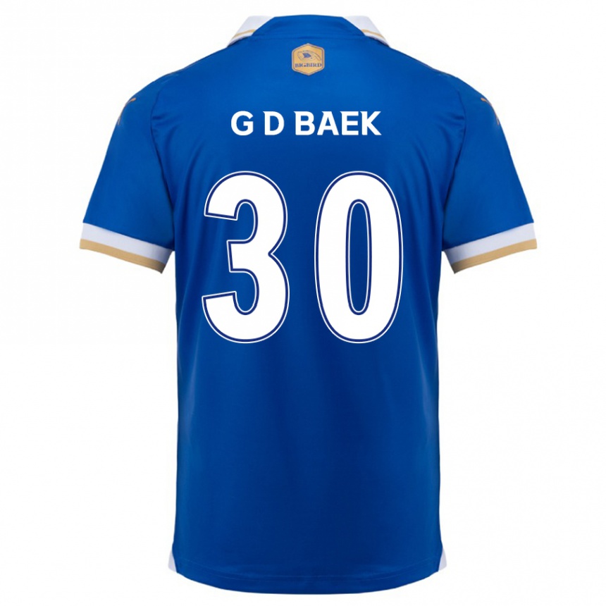 Women Football Dong-Gyu Baek #30 Blue White Home Jersey 2024/25 T-Shirt Nz