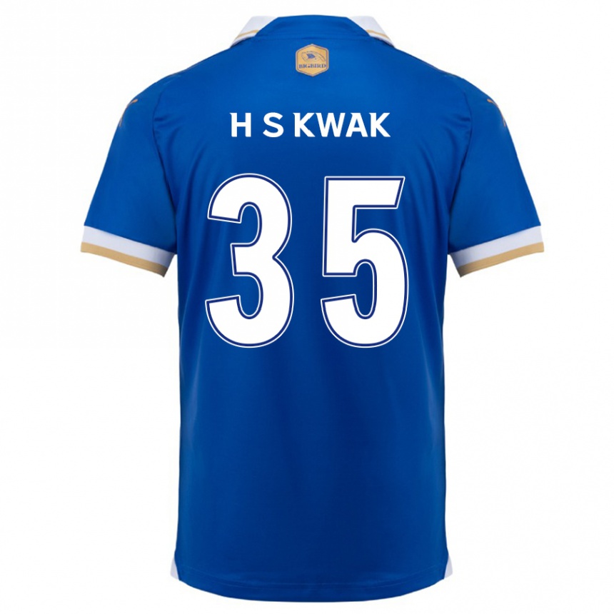 Women Football Sung-Hoon Kwak #35 Blue White Home Jersey 2024/25 T-Shirt Nz