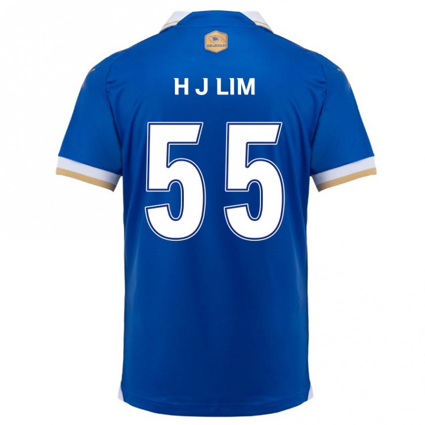 Women Football Ji-Hoon Lim #55 Blue White Home Jersey 2024/25 T-Shirt Nz