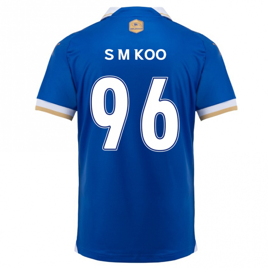 Women Football Min-Seo Koo #96 Blue White Home Jersey 2024/25 T-Shirt Nz