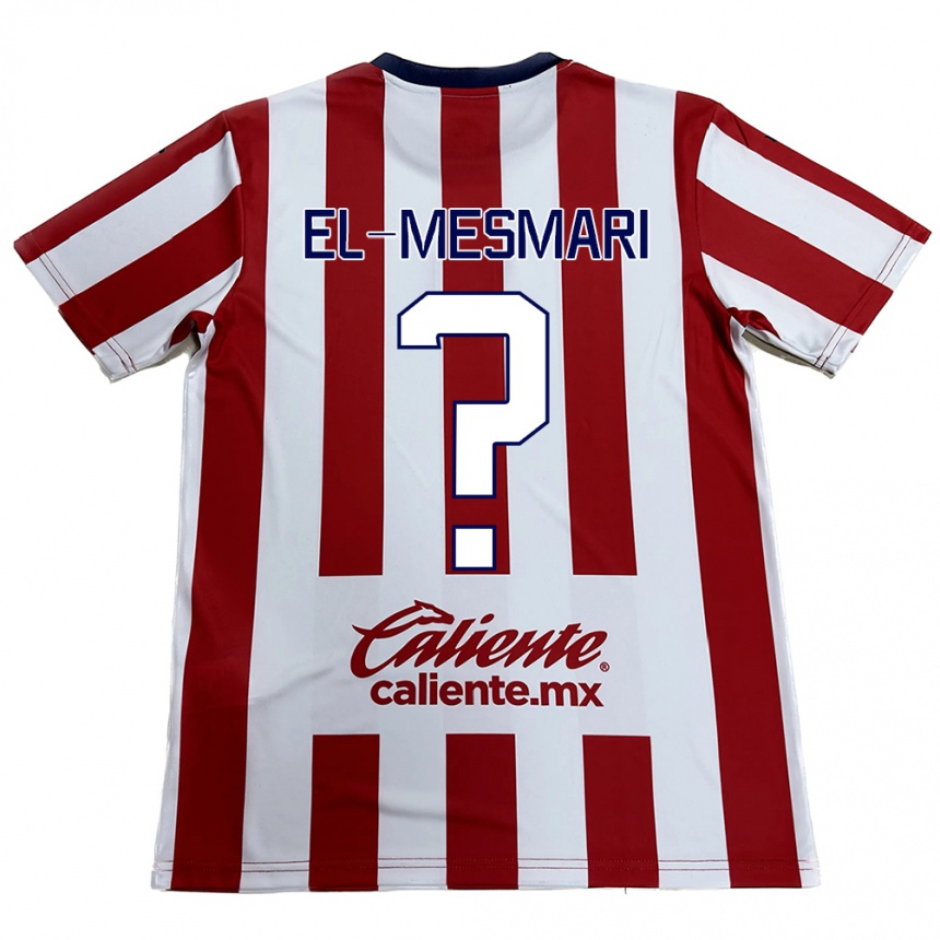 Women Football Bruce El-Mesmari #0 Red White Home Jersey 2024/25 T-Shirt Nz