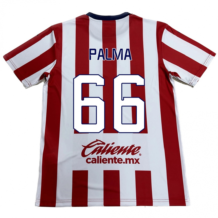 Women Football Arturo Palma #66 Red White Home Jersey 2024/25 T-Shirt Nz