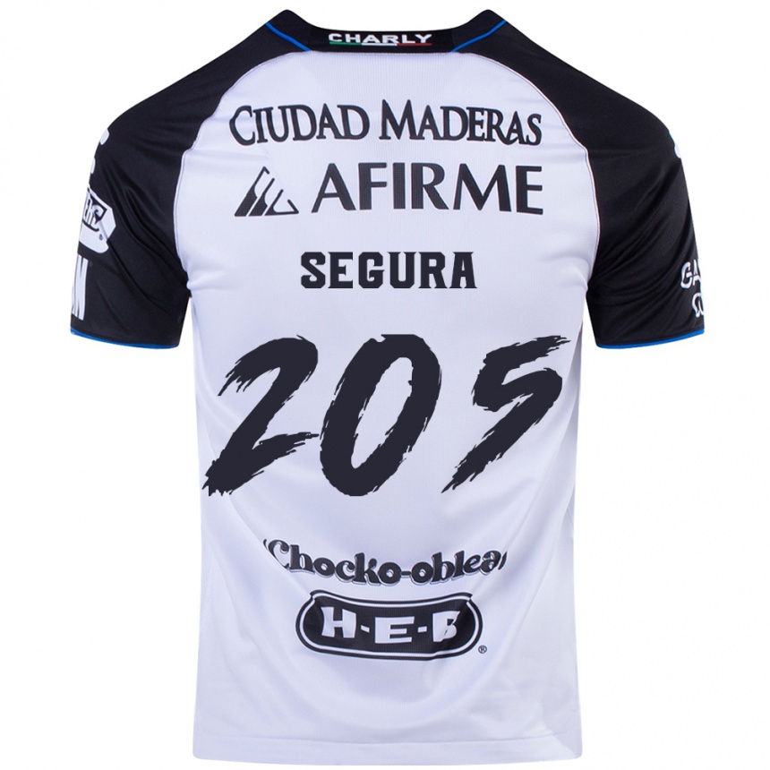 Women Football Mathías Segura #205 Black Blue Home Jersey 2024/25 T-Shirt Nz