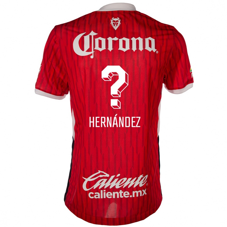 Women Football Francisco Hernández #0 Red White Home Jersey 2024/25 T-Shirt Nz