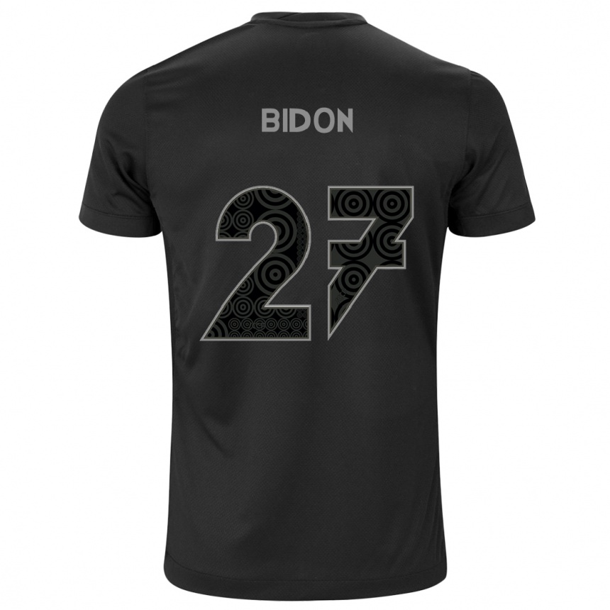 Women Football Breno Bidon #27 Black Away Jersey 2024/25 T-Shirt Nz