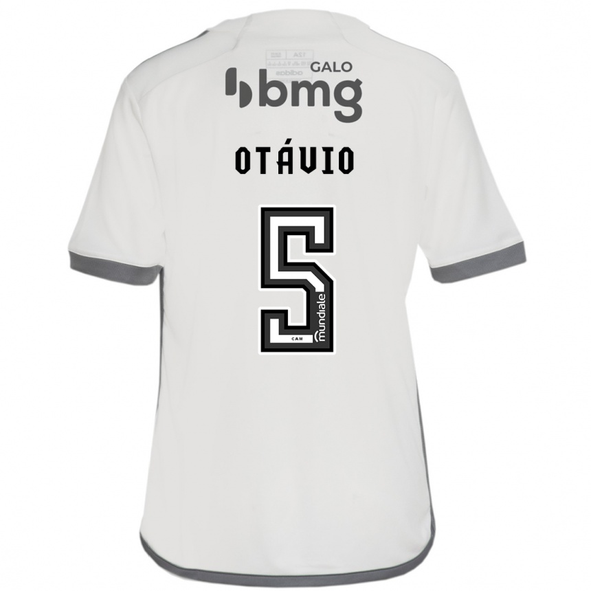 Women Football Otávio #5 Off White Away Jersey 2024/25 T-Shirt Nz