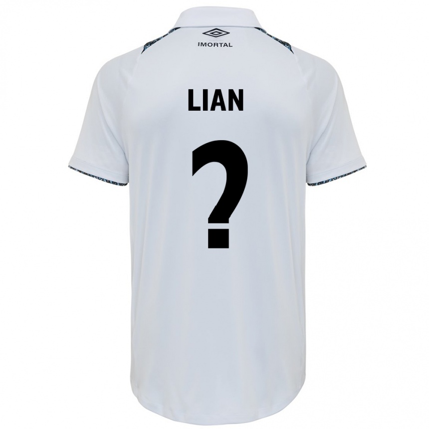 Women Football Lian #0 White Blue Away Jersey 2024/25 T-Shirt Nz