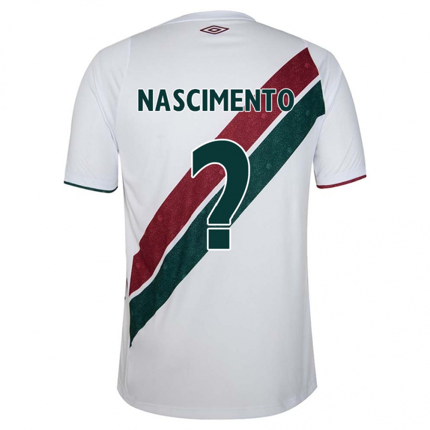 Women Football Hiago Nascimento #0 White Green Maroon Away Jersey 2024/25 T-Shirt Nz