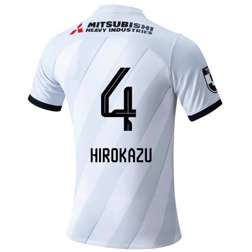 Women Football Hirokazu Ishihara #4 White Grey Away Jersey 2024/25 T-Shirt Nz