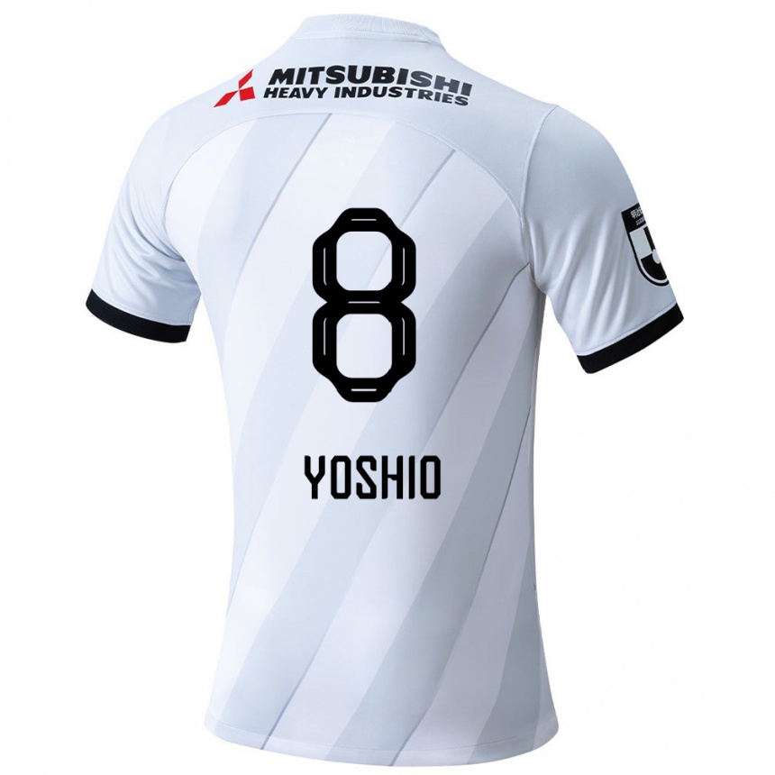 Women Football Yoshio Koizumi #8 White Grey Away Jersey 2024/25 T-Shirt Nz