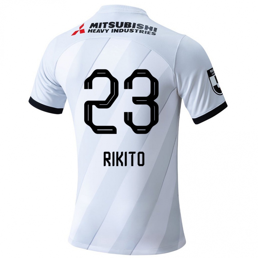 Women Football Rikito Inoue #23 White Grey Away Jersey 2024/25 T-Shirt Nz