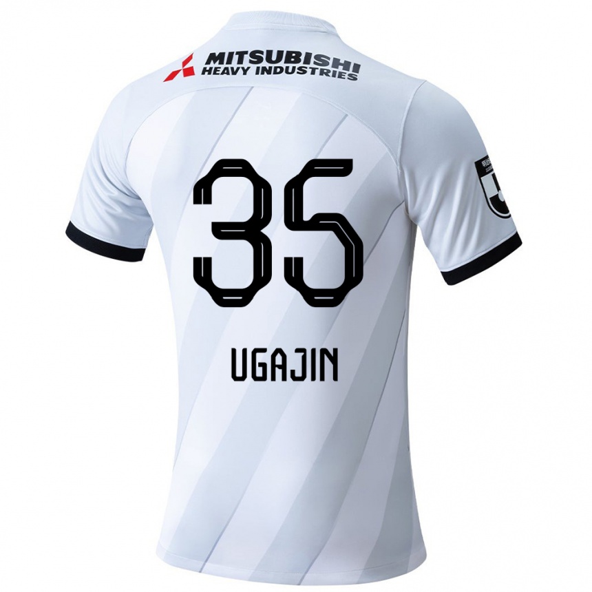 Women Football Tomoya Ugajin #35 White Grey Away Jersey 2024/25 T-Shirt Nz