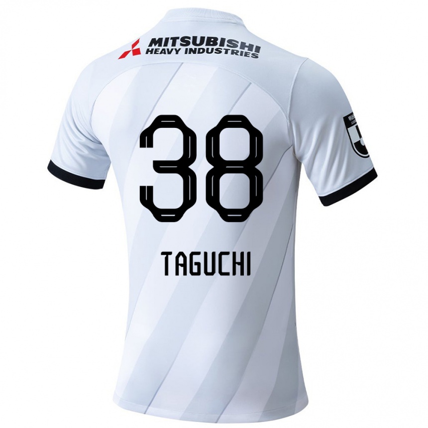 Women Football Keita Taguchi #38 White Grey Away Jersey 2024/25 T-Shirt Nz