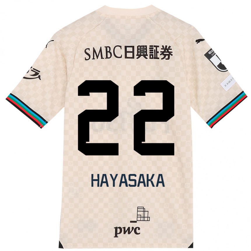 Women Football Yuki Hayasaka #22 White Gray Away Jersey 2024/25 T-Shirt Nz