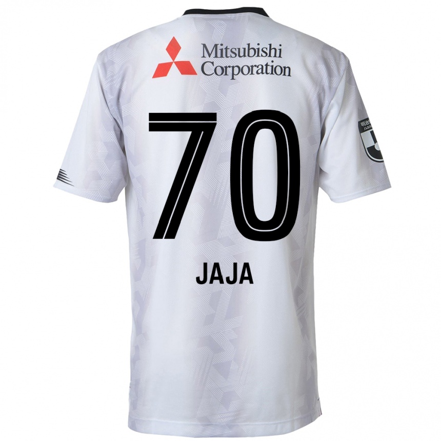 Women Football Jája Silva #70 White Black Away Jersey 2024/25 T-Shirt Nz