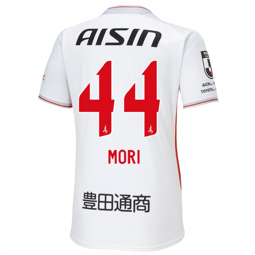 Women Football Soichiro Mori #44 White Yellow Red Away Jersey 2024/25 T-Shirt Nz