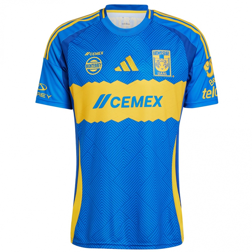 Women Football Your Name #0 Blue Yellow Away Jersey 2024/25 T-Shirt Nz