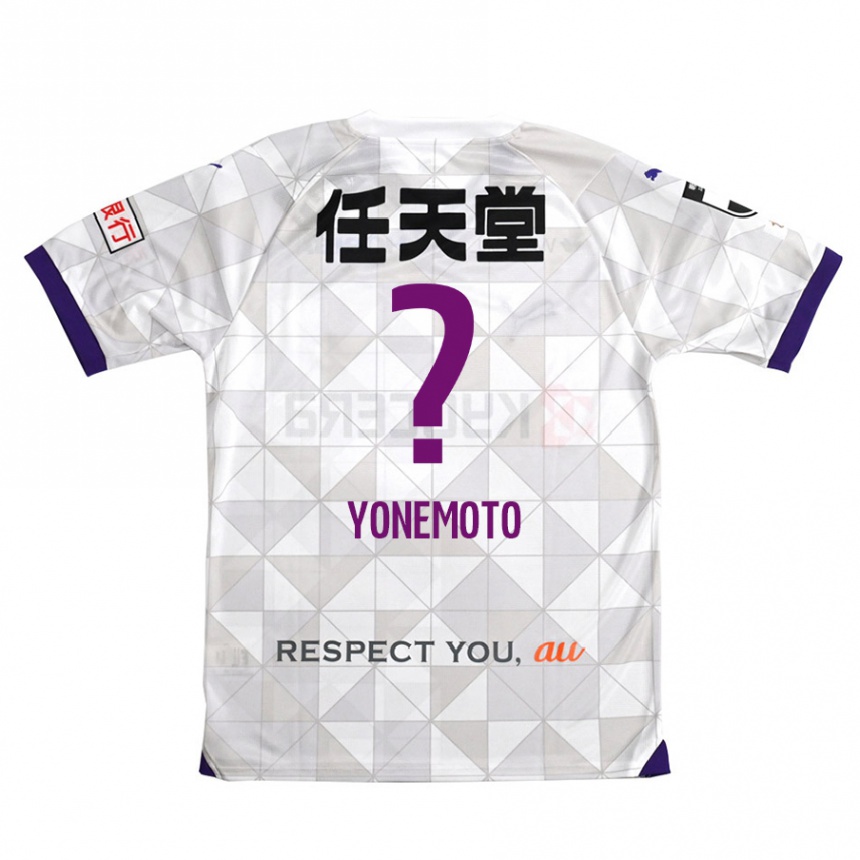 Women Football Takuji Yonemoto #0 White Purple Away Jersey 2024/25 T-Shirt Nz