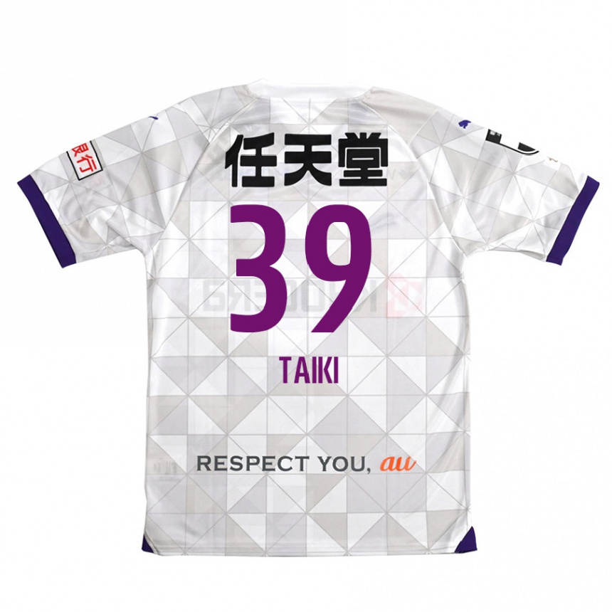 Women Football Taiki Hirato #39 White Purple Away Jersey 2024/25 T-Shirt Nz