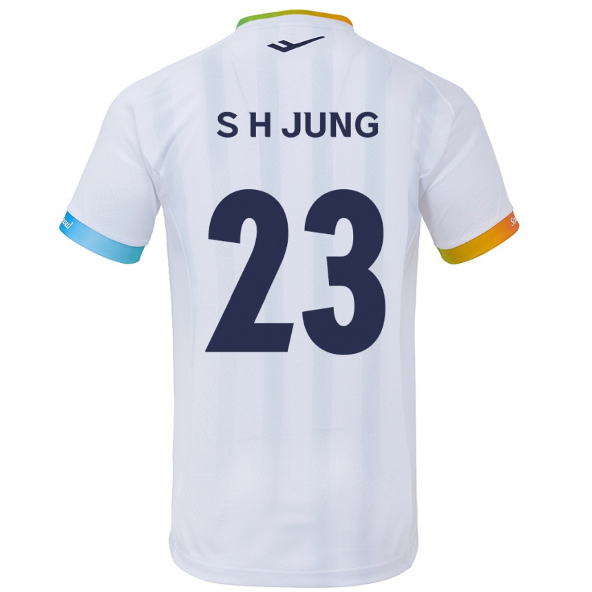 Women Football Hyeon-Soo Jung #23 White Blue Away Jersey 2024/25 T-Shirt Nz