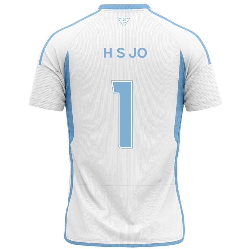 Women Football Su-Hyeok Jo #1 White Blue Away Jersey 2024/25 T-Shirt Nz