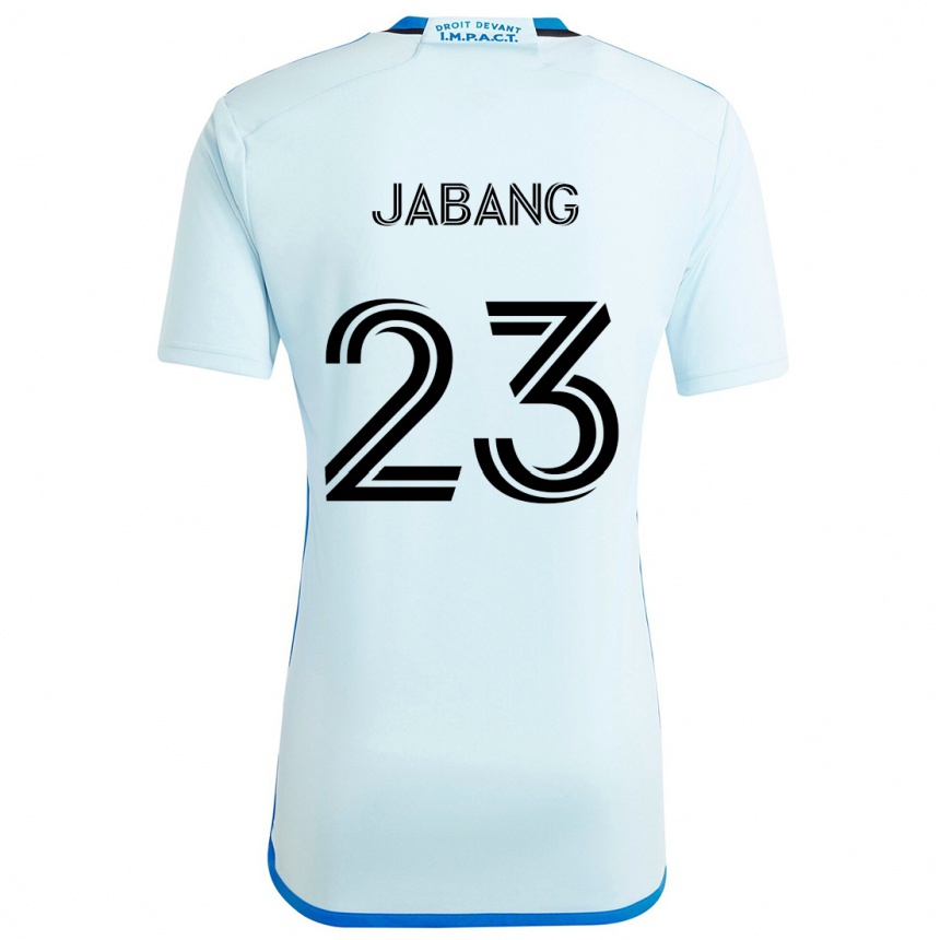 Women Football Ousman Jabang #23 Ice Blue Away Jersey 2024/25 T-Shirt Nz