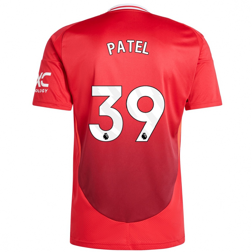 Kids Football Safia Middleton-Patel #39 Bright Red Home Jersey 2024/25 T-Shirt Nz