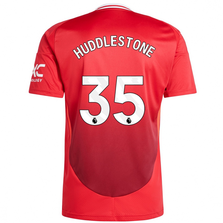 Kids Football Tom Huddlestone #35 Bright Red Home Jersey 2024/25 T-Shirt Nz