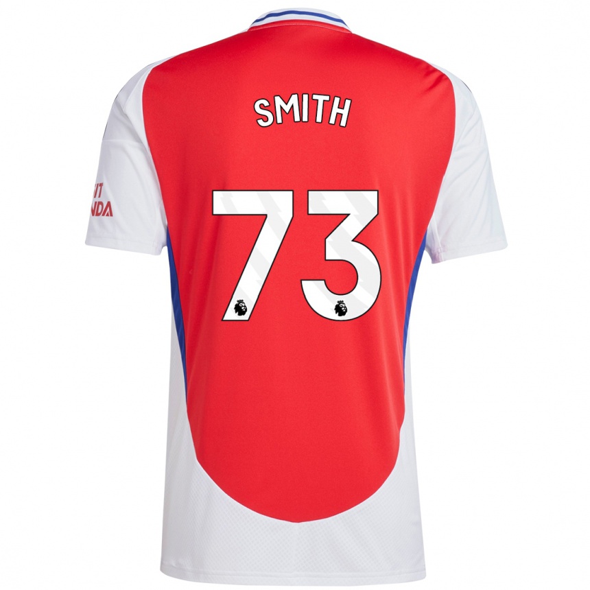 Kids Football Tom Smith #73 Red White Home Jersey 2024/25 T-Shirt Nz