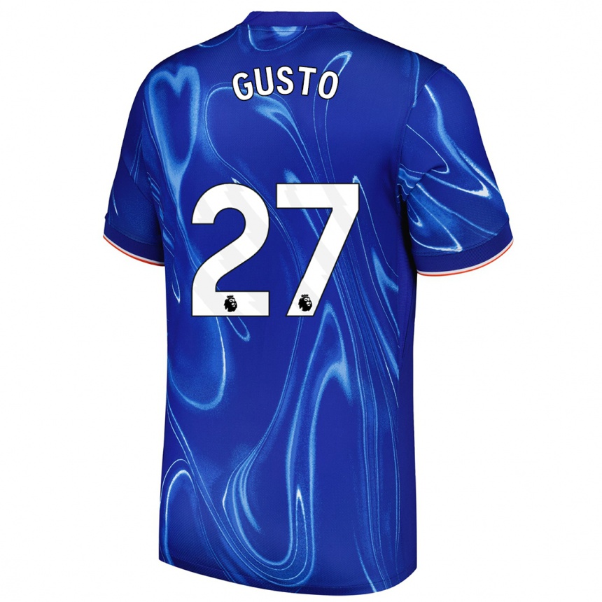 Kids Football Malo Gusto #27 Blue White Home Jersey 2024/25 T-Shirt Nz