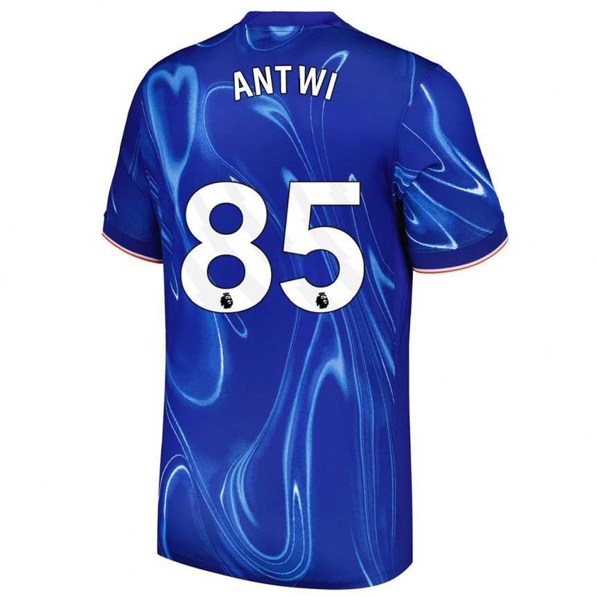 Kids Football Genesis Antwi #85 Blue White Home Jersey 2024/25 T-Shirt Nz