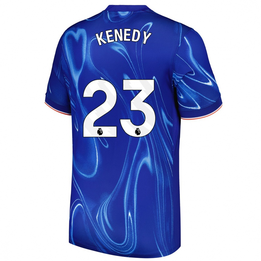 Kids Football Robert Kenedy #23 Blue White Home Jersey 2024/25 T-Shirt Nz