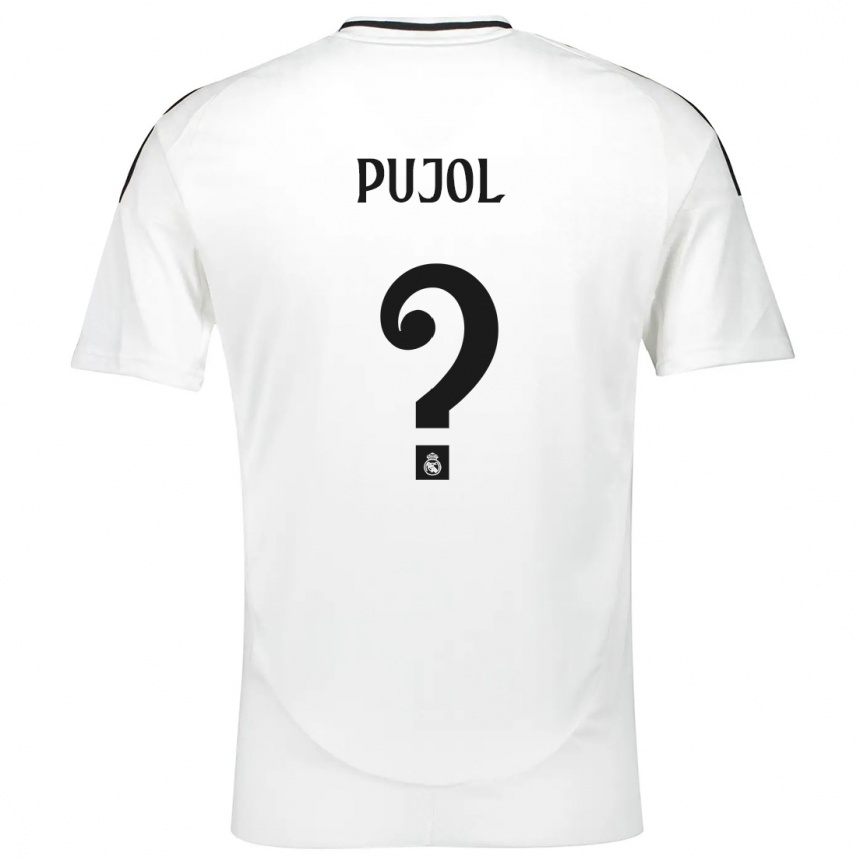 Kids Football Edgar Pujol #0 White Home Jersey 2024/25 T-Shirt Nz