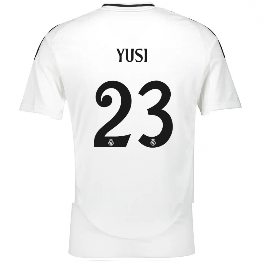 Kids Football Yusi #23 White Home Jersey 2024/25 T-Shirt Nz