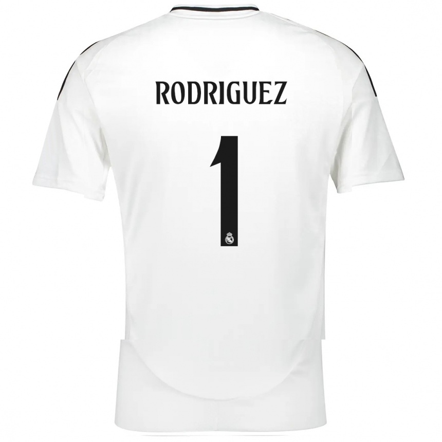 Kids Football Misa Rodriguez #1 White Home Jersey 2024/25 T-Shirt Nz