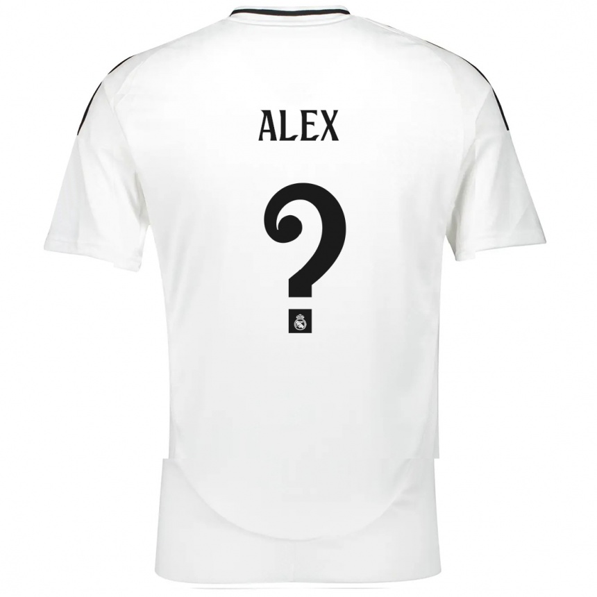 Kids Football Alex Sanchez #0 White Home Jersey 2024/25 T-Shirt Nz