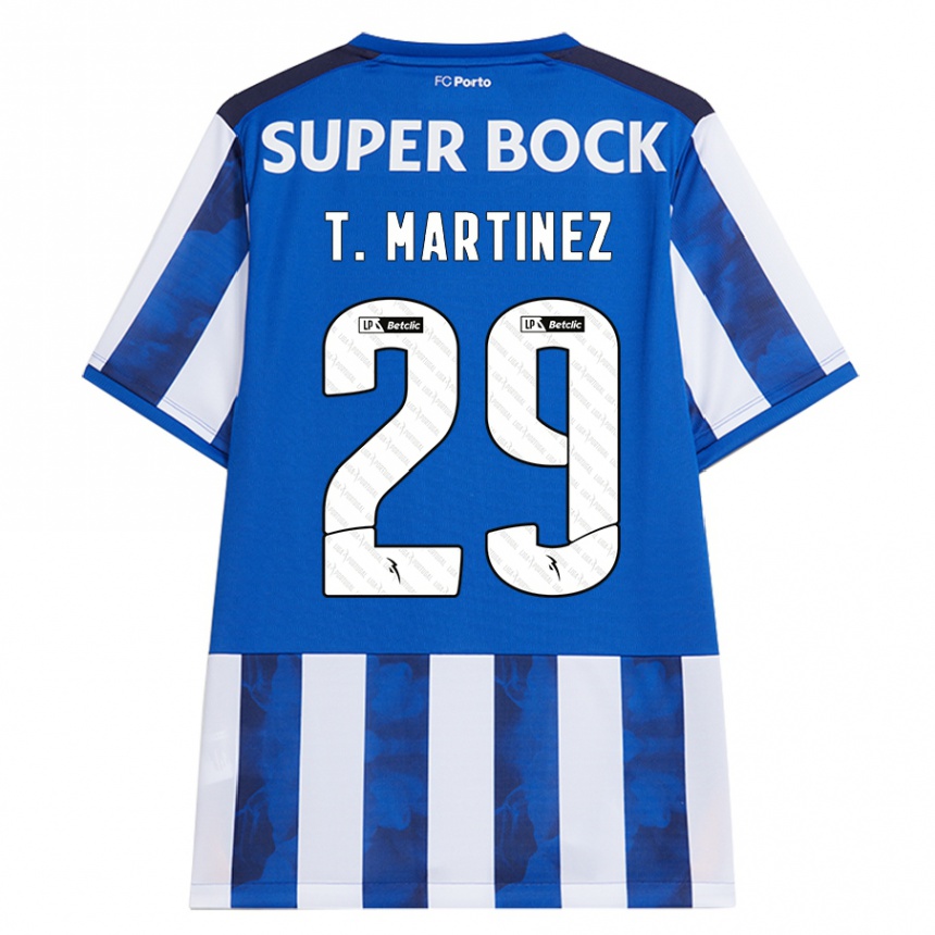 Kids Football Toni Martinez #29 Blue White Home Jersey 2024/25 T-Shirt Nz