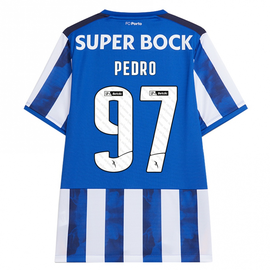 Kids Football Zé Pedro #97 Blue White Home Jersey 2024/25 T-Shirt Nz