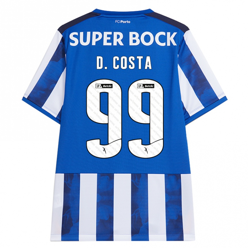 Kids Football Diogo Costa #99 Blue White Home Jersey 2024/25 T-Shirt Nz