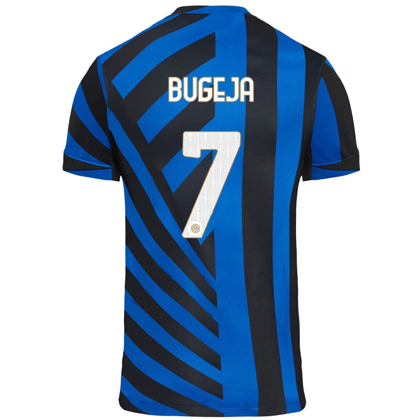 Kids Football Haley Bugeja #7 Blue Black Home Jersey 2024/25 T-Shirt Nz