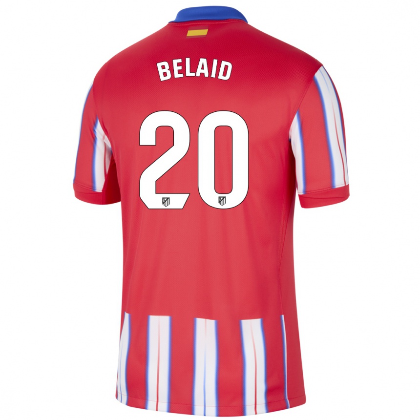 Kids Football Rayane Belaid #20 Red White Blue Home Jersey 2024/25 T-Shirt Nz