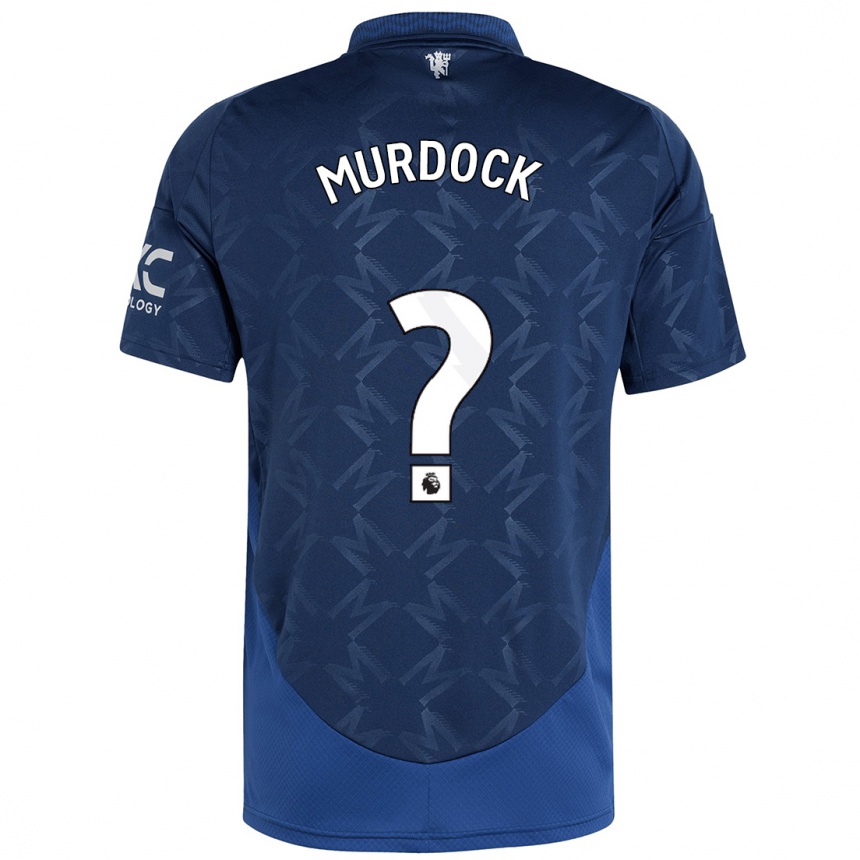 Kids Football Will Murdock #0 Indigo Away Jersey 2024/25 T-Shirt Nz