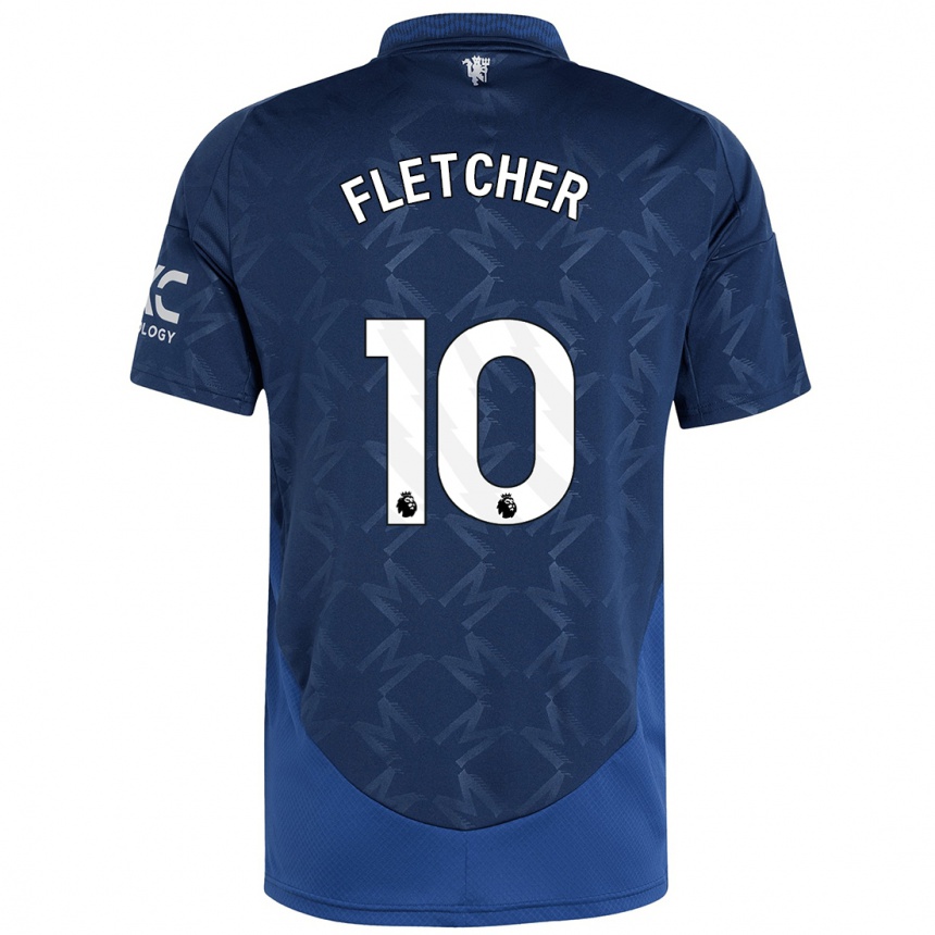 Kids Football Jack Fletcher #10 Indigo Away Jersey 2024/25 T-Shirt Nz