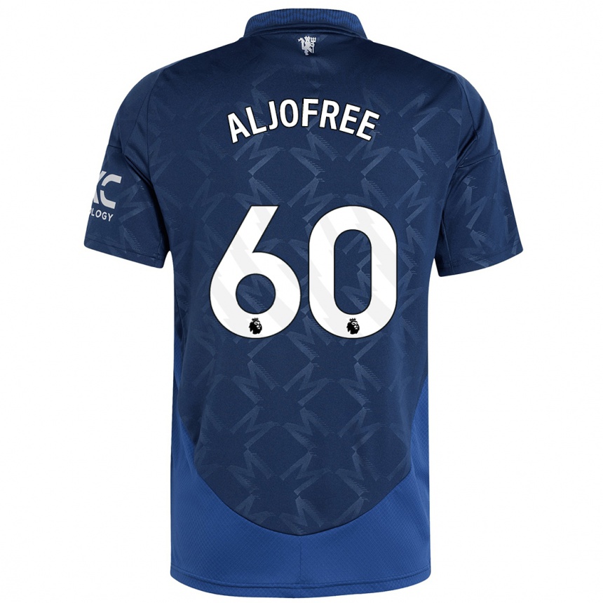 Kids Football Sonny Aljofree #60 Indigo Away Jersey 2024/25 T-Shirt Nz