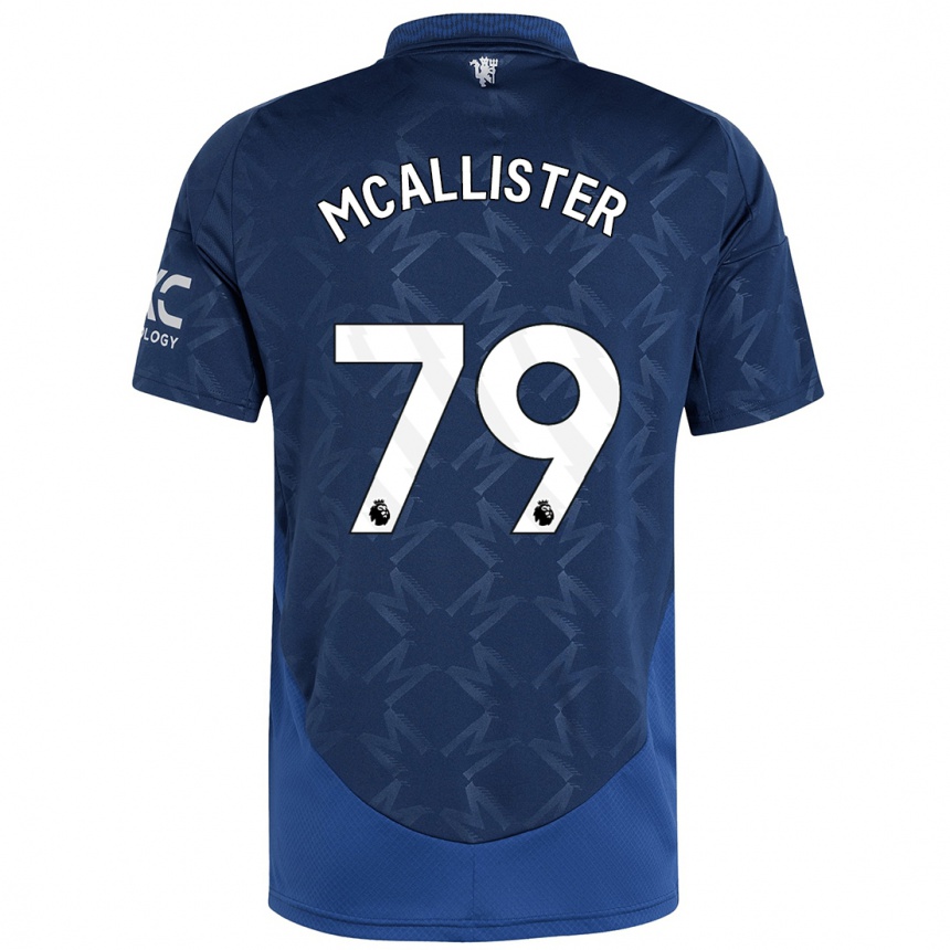 Kids Football Finley Mcallister #79 Indigo Away Jersey 2024/25 T-Shirt Nz