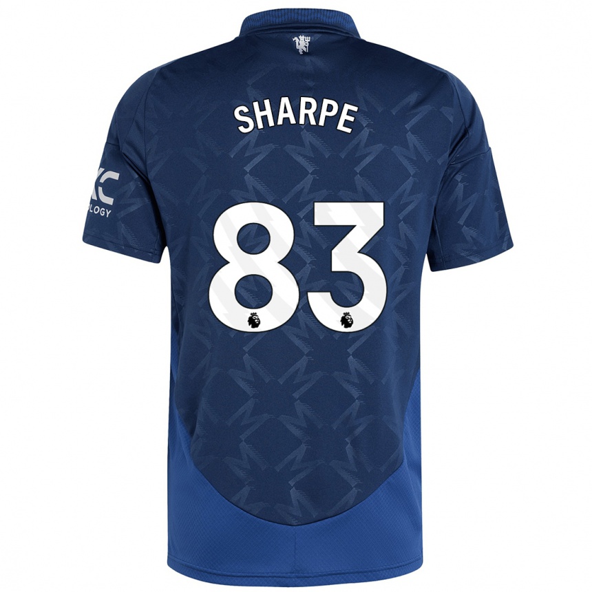 Kids Football Malachi Sharpe #83 Indigo Away Jersey 2024/25 T-Shirt Nz